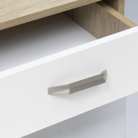 Ручка меб. скоба мет. PRIZMA 128 сатиновый никель, AKS — купить мебельную фурнитуру в Санкт-Петербурге | AKS мебель
