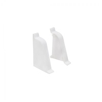 Заглушка ПВХ к плинтусу LK ZAK белый (50) EL-MECH-PLAST — купить мебельную фурнитуру в Санкт-Петербурге | AKS мебель
