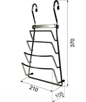 Корзина на трубу d16 для крышек CWJ204A черный AKS — купить мебельную фурнитуру в Санкт-Петербурге | AKS мебель
