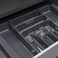 Лоток для столовых приборов 600 TR-02 (540～485*430～390*55), серый AKS — купить мебельную фурнитуру в Санкт-Петербурге | AKS мебель
