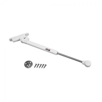 Подъемник газовый верхний 120N с доводчиком белый AKS — купить мебельную фурнитуру в Санкт-Петербурге | AKS мебель
