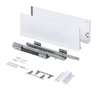 Система ящиков Slimbox Evolution L-550 H=167 белый SOFT CLOSE ДСП16мм — купить мебельную фурнитуру в Санкт-Петербурге | AKS мебель
