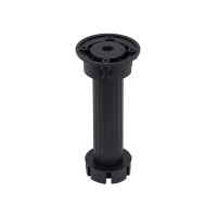 Опора кухонная пласт. h150 трехсоставная, черный AKS (1 уп. = 200 шт.) — купить мебельную фурнитуру в Санкт-Петербурге | AKS мебель
