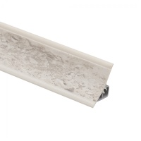 Плинтус ПВХ к столешнику LР травертин серый (156) EL-MECH-PLAST (1шт=3м.п.) — купить мебельную фурнитуру в Санкт-Петербурге | AKS мебель
