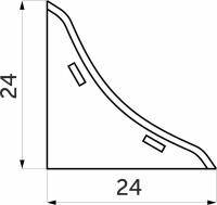 Заглушка ПВХ к плинтусу LP NZA дуб ланселот (115) EL-MECH-PLAST — купить мебельную фурнитуру в Санкт-Петербурге | AKS мебель
