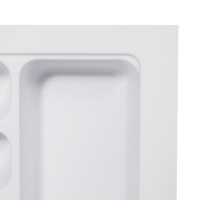 Лоток для столовых приборов 600 TR-02 (540～485*430～390*55), белый AKS — купить мебельную фурнитуру в Санкт-Петербурге | AKS мебель
