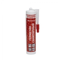 Герметик силиконовый санитарный прозрачный (300мл) STARFIX — купить мебельную фурнитуру в Санкт-Петербурге | AKS мебель
