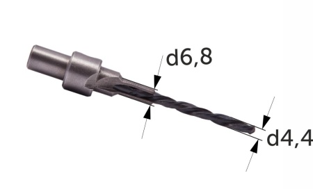 Сверло по дереву под конфирмат 6,4х50 YATO — купить мебельную фурнитуру в Санкт-Петербурге | AKS мебель
