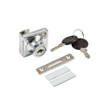 Замок для стеклянной распашной двери механический 407 AKS — купить мебельную фурнитуру в Санкт-Петербурге | AKS мебель
