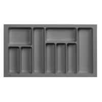 Лоток для столовых приборов 800 TR-03 (735～680*430～390*55), графит AKS — купить мебельную фурнитуру в Санкт-Петербурге | AKS мебель
