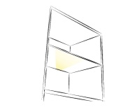 Клипса светодиодная Prismatic FT2D, 3диода, 12VDC/0,25W, пластиковая, теплый белый, HLT — купить мебельную фурнитуру в Санкт-Петербурге | AKS мебель
