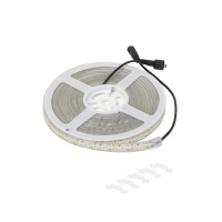 Лента светодиодная термостойкая, подводная - 14,4W/m, 24V, 13мм, 2835, 240 д/м, IP68, теплый белый (3000К), 5м, AKS — купить мебельную фурнитуру в Санкт-Петербурге | AKS мебель
