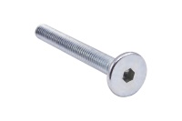 Винт с плоской головкой М6*16 под шестигранник, полн. резьба, белый цинк (уп/250шт) — купить мебельную фурнитуру в Санкт-Петербурге | AKS мебель
