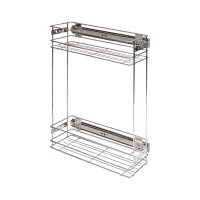 Выдвижная корзина-карго 150 крепл.боковое/универс., хром GRIDLI — купить мебельную фурнитуру в Санкт-Петербурге | AKS мебель
