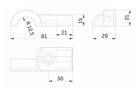 Соединитель 3-х труб d25 (561) угловой, хром AKS — купить мебельную фурнитуру в Санкт-Петербурге | AKS мебель
