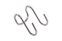 Крючок на трубу d16 двойной хром AKS — купить мебельную фурнитуру в Санкт-Петербурге | AKS мебель
