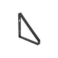 Полкодержатель мет. DALI 122*121*16*2,5 черный AKS — купить мебельную фурнитуру в Санкт-Петербурге | AKS мебель
