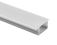 Профиль алюминиевый врезной LIRA-1708 с экраном, цвет алюминий, 3м, AKS — купить мебельную фурнитуру в Санкт-Петербурге | AKS мебель
