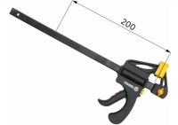 Струбцина быстрозажимная 200мм VOREL — купить мебельную фурнитуру в Санкт-Петербурге | AKS мебель
