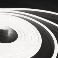 Гибкий неон - 9,6W/m, 24V, 6*12мм, 120 д/м, IP65, холодный белый (6000K) - 20м, AKS — купить мебельную фурнитуру в Санкт-Петербурге | AKS мебель
