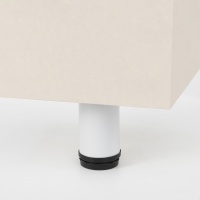 Опора меб. мет. d50 h100 с регул. белый AKS — купить мебельную фурнитуру в Санкт-Петербурге | AKS мебель
