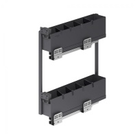 Выдвижная корзина-карго 150 ICON крепл.боковое/правое, графит PRIME by AKS — купить мебельную фурнитуру в Санкт-Петербурге | AKS мебель
