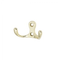 Крючок меб. двухрожковый мет. WP19 золото GRIDLI — купить мебельную фурнитуру в Санкт-Петербурге | AKS мебель
