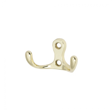 Крючок меб. двухрожковый мет. WP19 золото GRIDLI — купить мебельную фурнитуру в Санкт-Петербурге | AKS мебель
