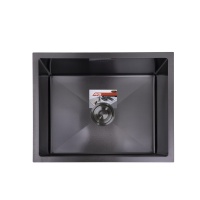 Мойка н/сталь, прямоугольная одночашевая, 570*460мм, черный, универсальная, AKS (3,2мм) — купить мебельную фурнитуру в Санкт-Петербурге | AKS мебель
