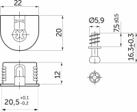 Эксцентриковая стяжка быстрого монтажа 20 мм металлический корпус + шток 6*7мм (уп/50шт) GRIDLI — купить мебельную фурнитуру в Санкт-Петербурге | AKS мебель
