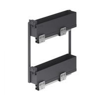 Выдвижная корзина-карго 200 ICON крепл.боковое/правое, графит PRIME by AKS — купить мебельную фурнитуру в Санкт-Петербурге | AKS мебель
