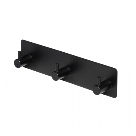 Вешалка меб. трехрожковая мет. PLAY черный AKS — купить мебельную фурнитуру в Санкт-Петербурге | AKS мебель
