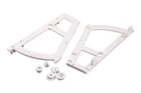 Крепление в шкаф для обуви однорядное, белый РП — купить мебельную фурнитуру в Санкт-Петербурге | AKS мебель
