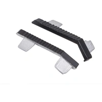 Комплект заглушек металлич. к ручке-профилю KASKAD-18 (левая+правая) черный AKS — купить мебельную фурнитуру в Санкт-Петербурге | AKS мебель
