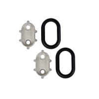 Держатель (розетка) трубы овальной 30*15, черный матовый AKS — купить мебельную фурнитуру в Санкт-Петербурге | AKS мебель
