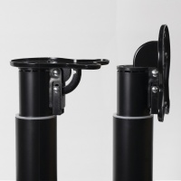 Опора меб. круглая d60 h710-1100 регулируемая, черный AKS — купить мебельную фурнитуру в Санкт-Петербурге | AKS мебель
