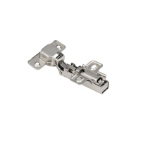 Петля накладная с доводчиком 48мм h2 clip-on AKS (саморезы, заглушки) — купить мебельную фурнитуру в Санкт-Петербурге | AKS мебель
