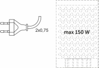 Шнур соединительный, с вилкой для трансформаторов мощностью до 150Вт/250Вт, 1,8м, 2х0,75, черный, ЭРА — купить мебельную фурнитуру в Санкт-Петербурге | AKS мебель
