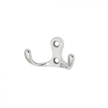 Крючок меб. двухрожковый мет. WP19 хром GRIDLI — купить мебельную фурнитуру в Санкт-Петербурге | AKS мебель
