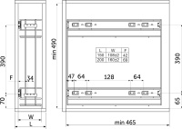 Выдвижная корзина-карго 150 крепл.боковое/универс., хром GRIDLI — купить мебельную фурнитуру в Санкт-Петербурге | AKS мебель
