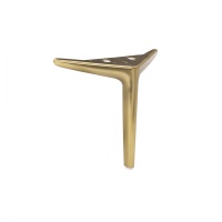 Опора меб. мет. WINDSOR H180 угловая брашированное золото AKS — купить мебельную фурнитуру в Санкт-Петербурге | AKS мебель
