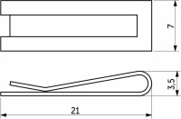Зажим пружинный SENATOR отбойной щетки AKS для классической и узкой сис-мы — купить мебельную фурнитуру в Санкт-Петербурге | AKS мебель
