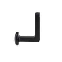 Крючок меб. однорожковый мет. KING черный матовый AKS — купить мебельную фурнитуру в Санкт-Петербурге | AKS мебель
