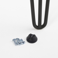 Опора меб. FLASH h410, черный AKS — купить мебельную фурнитуру в Санкт-Петербурге | AKS мебель
