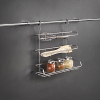 Корзина на трубу d16 для бумаги и плёнки CWJ215 хром AKS — купить мебельную фурнитуру в Санкт-Петербурге | AKS мебель
