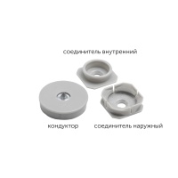 Соединитель для панелей кнопочный Кондуктор (уп/100шт) SISO — купить мебельную фурнитуру в Санкт-Петербурге | AKS мебель
