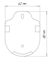 Держатель для пульта RGB или Bicolor, AKS — купить мебельную фурнитуру в Санкт-Петербурге | AKS мебель
