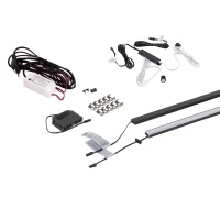 Подсветка светодиодная Night, 20W (подсветка для кровати), нейтральный белый (4000K), 2000мм, черный, AKS — купить мебельную фурнитуру в Санкт-Петербурге | AKS мебель
