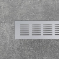 Решетка вентиляционная 250х60мм серебро алюминий AKS — купить мебельную фурнитуру в Санкт-Петербурге | AKS мебель
