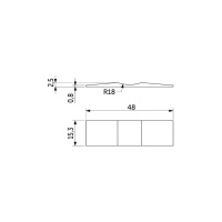 Стопор пластиковый SENATOR AKS для классической и узкой сис-мы — купить мебельную фурнитуру в Санкт-Петербурге | AKS мебель
